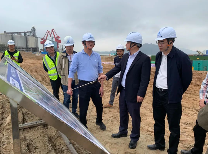 市交通局一行到东莞港四期工程开展安全检查