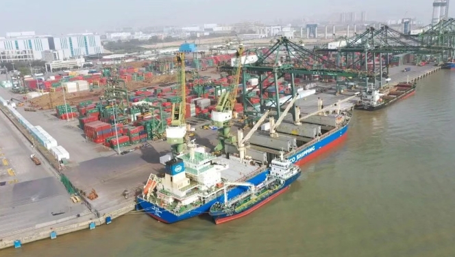 援洪都拉斯农业学校项目物资从东莞港顺利启航