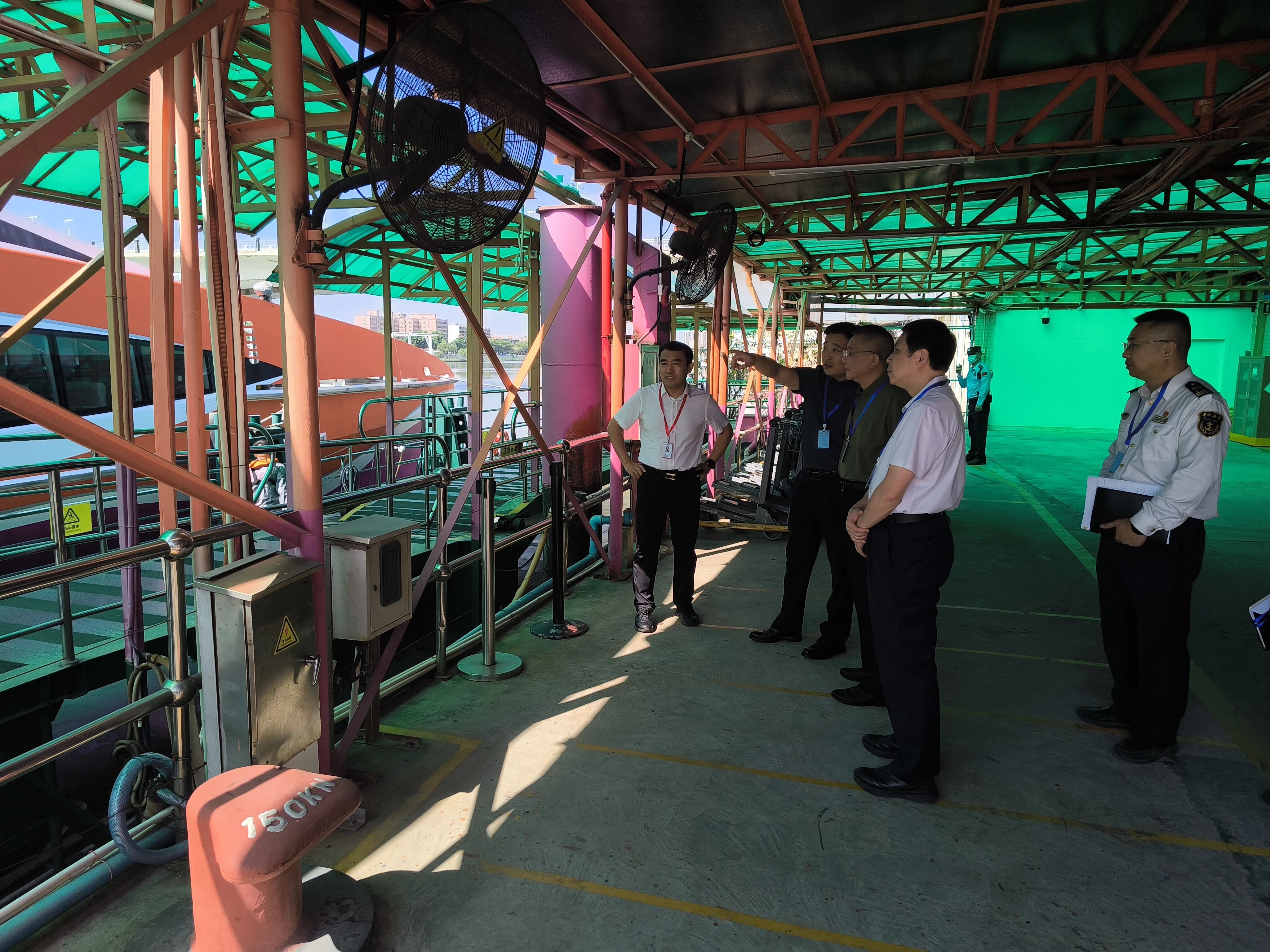 东莞海事局、市国资委到虎门港澳客运公司开展安全督导检查